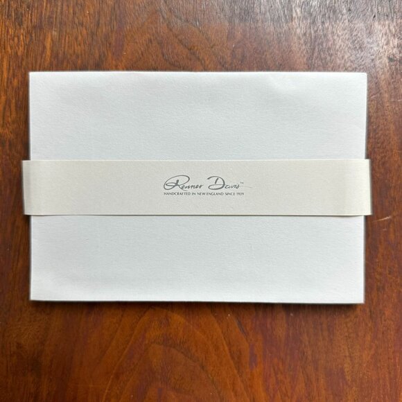 8ct Renner Davis Light Gray and Navy Lined Envelopes - Picture 8 of 13